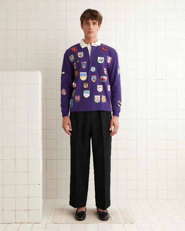 Men's Slim-Fit Shirts for a Flattering ShapePassport Patch Rugby Shirt - Purple