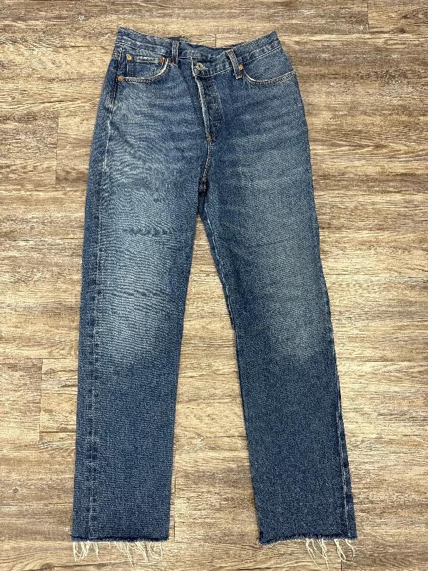 Inexpensive Men's JeansJeans Designer By Agolde In Blue Denim, Size: 4