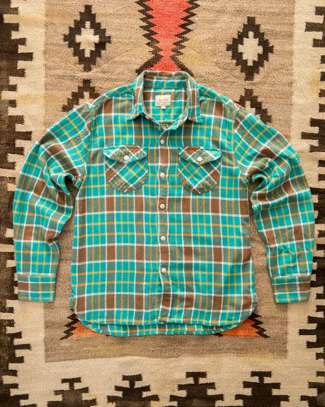 Men's Collared Shirts for Formal OccasionsWashed Flannel Workshirt - Riverbend