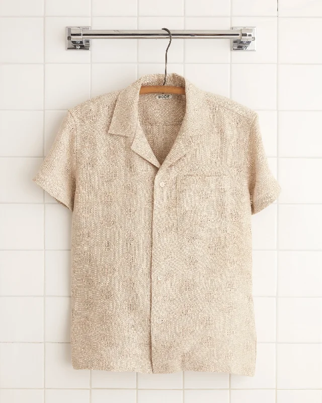 Breathable Men's Linen ShirtsAcorn Cap Shirt