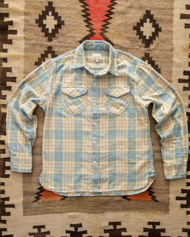 Men's Moisture-Wicking Shirts for All-Day ComfortWashed Flannel Workshirt - Sand Dunes Sunrise