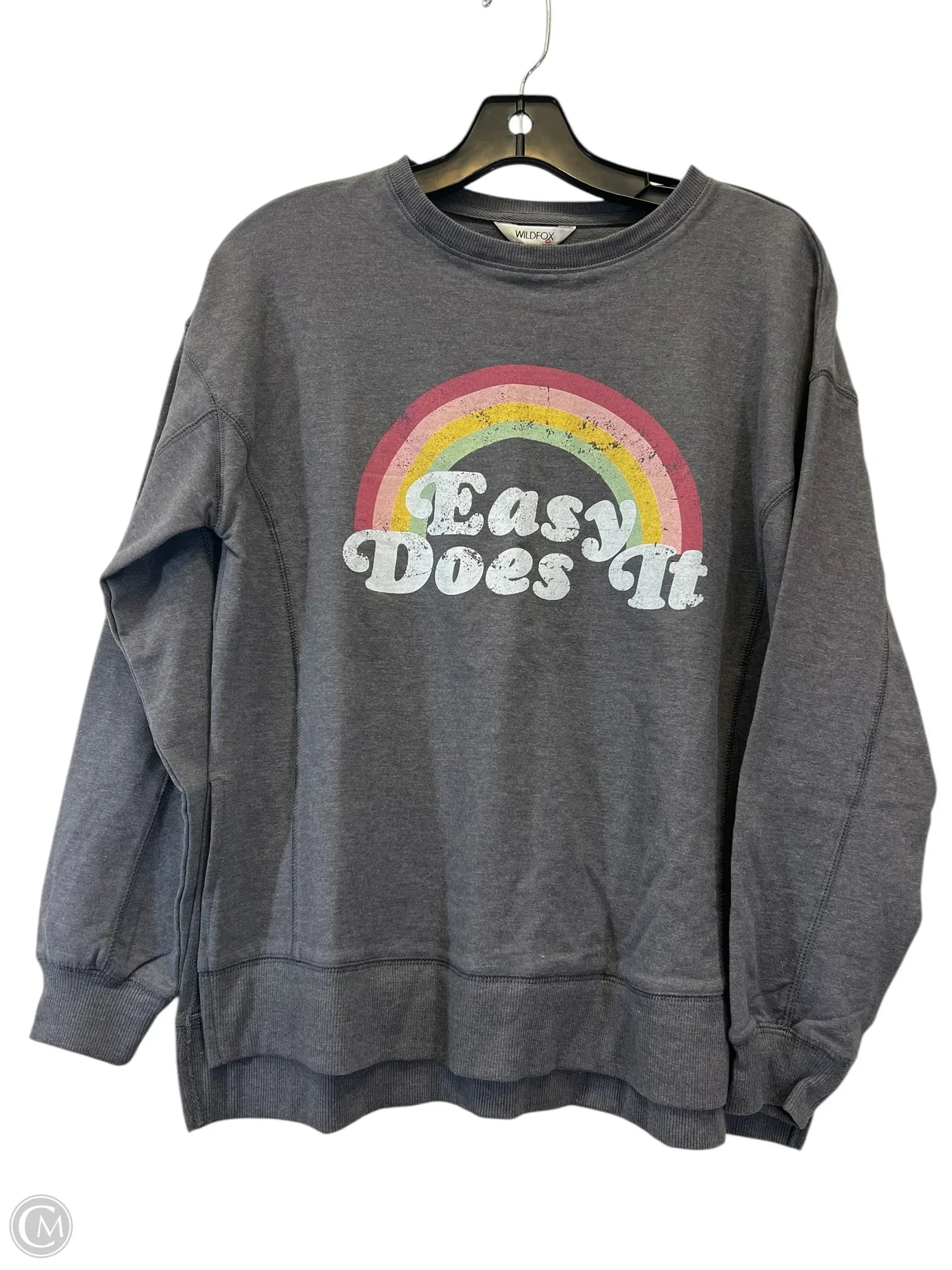 Essential Men's Sports HoodiesSweatshirt Crewneck By Wildfox In Grey, Size: Xs
