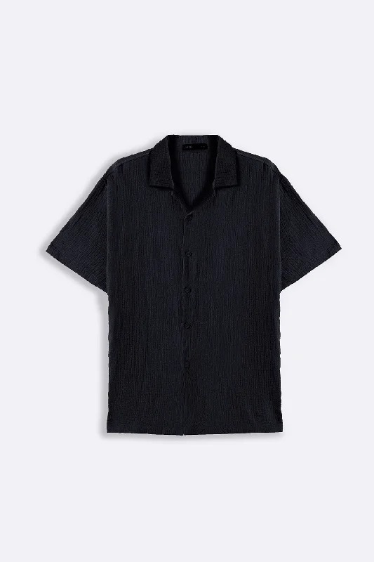 Men's Patterned Dress Shirts for a Unique TwistMUSLIN SAFARI SHIRT