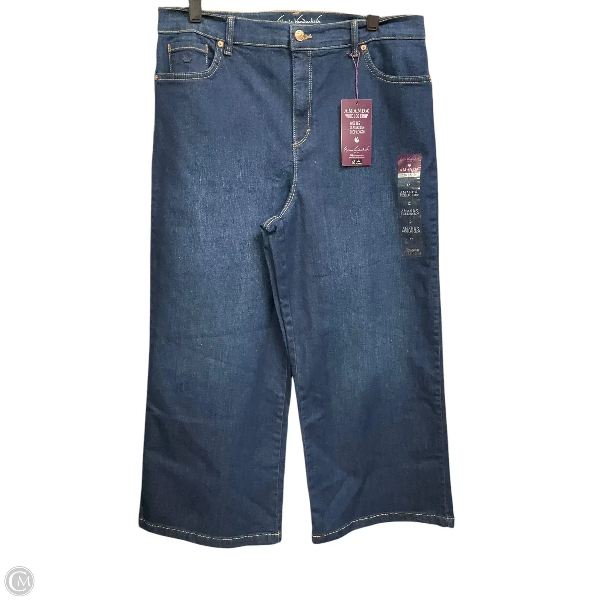 Durable Men's JeansJeans Wide Leg By Gloria Vanderbilt In Blue Denim, Size: 12