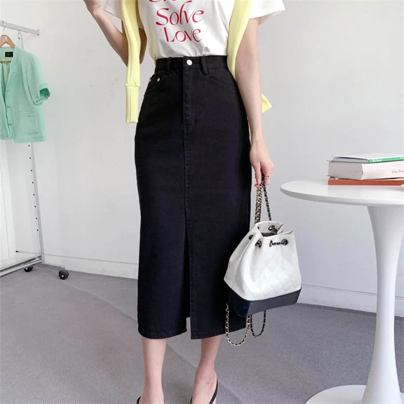 Best Fitting Men's JeansKittenAlarm - Split Jeans Skirt for Women 2024 New High Waisted Slim Korean Fashion Chic Pencil Skirt Vintage Casual Prink Midi Skirt Best Fitting Men's JeansKittenAlarm - Split Jeans Skirt for Women 2024 New High Waisted Slim Korean Fashion Chic Pencil Skirt Vintage Casual Prink Midi Skirt