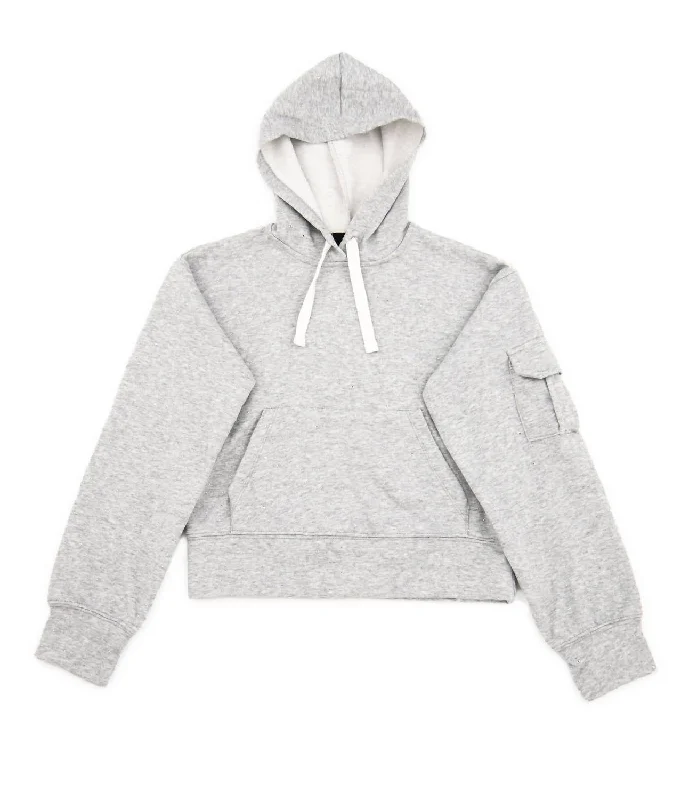 Patterned Men's Hawaiian ShirtsStone Studded Sweatshirt In Grey