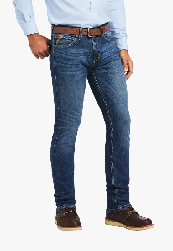 High-Waisted Men's JeansAriat Mens M8 TekStretch Bodine Slim Leg Jeans