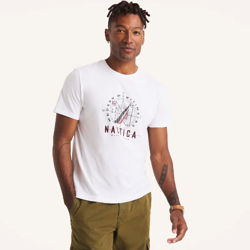 Men's Shirts with Animal PrintsNautica Mens Modern Maritime Graphic T-Shirt