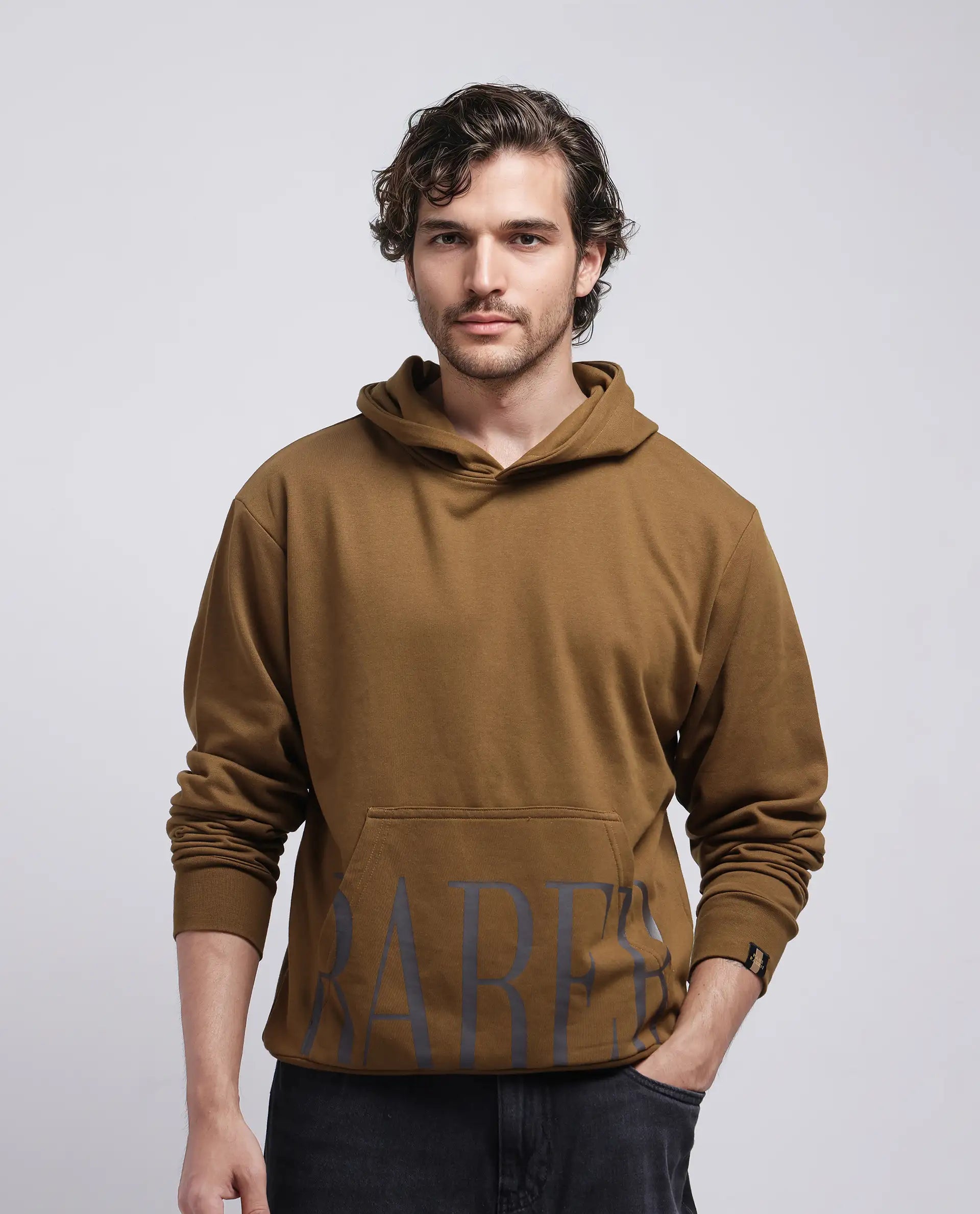 Men's Hoodies for SnowshoeingRare Rabbit Men Vale Olive Cotton Polyester Fabric Full Sleeve Hooded Regular Fit Printed Sweatshirt Men's Hoodies for SnowshoeingRare Rabbit Men Vale Olive Cotton Polyester Fabric Full Sleeve Hooded Regular Fit Printed Sweatshirt