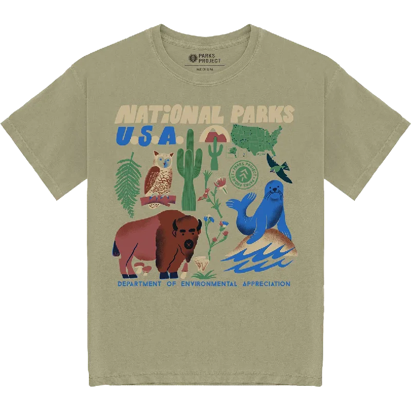 Men's Shirts with Contrast CollarsMen's National Parks of the USA Tee