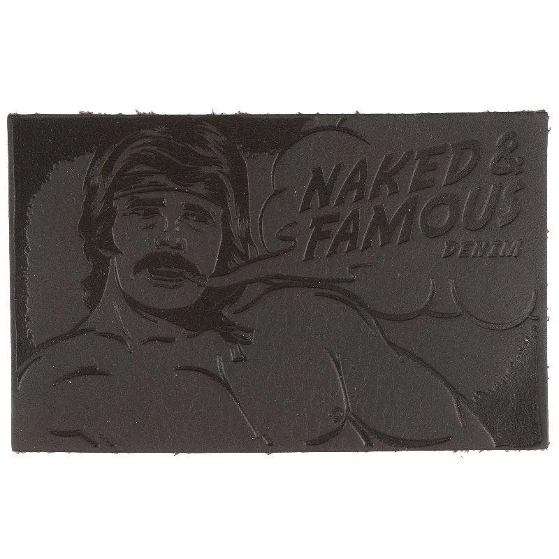 Dark Indigo Men's JeansBrute Patch - Dark Brown
