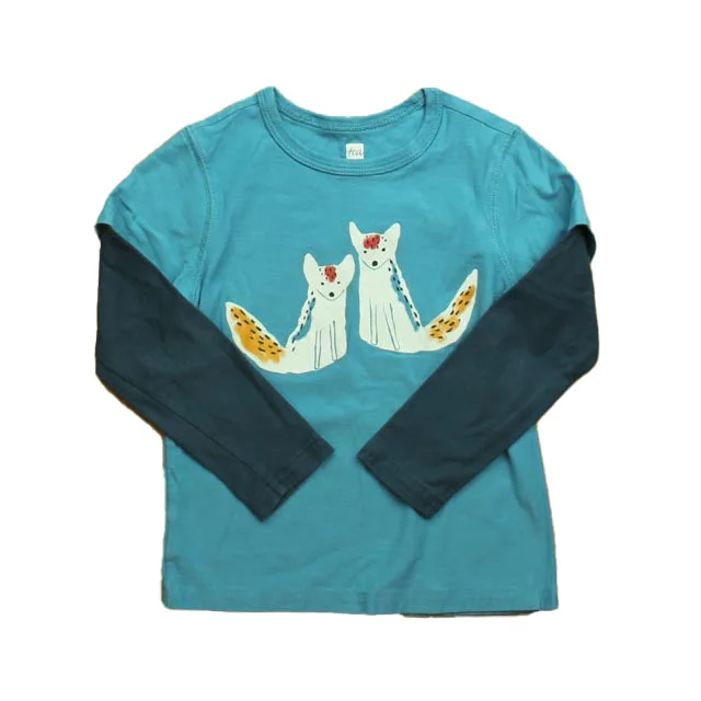Men's Shirts with Zippered PocketsTea Boys Blue Long Sleeve T-Shirt