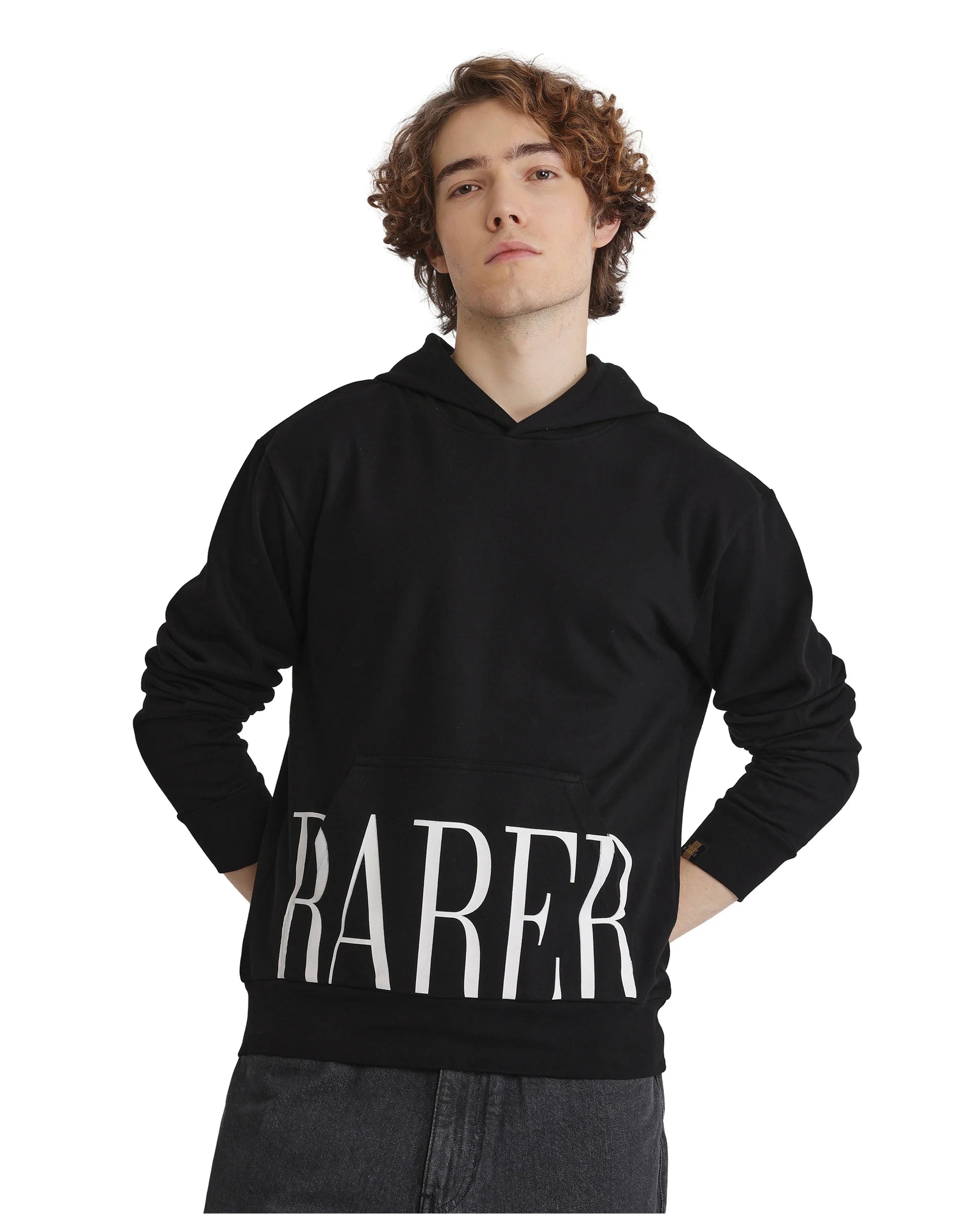 Men's Hoodies with Vintage StyleRare Rabbit Men Vale Black Cotton Polyester Fabric Full Sleeve Hooded Regular Fit Printed Sweatshirt Men's Hoodies with Vintage StyleRare Rabbit Men Vale Black Cotton Polyester Fabric Full Sleeve Hooded Regular Fit Printed Sweatshirt