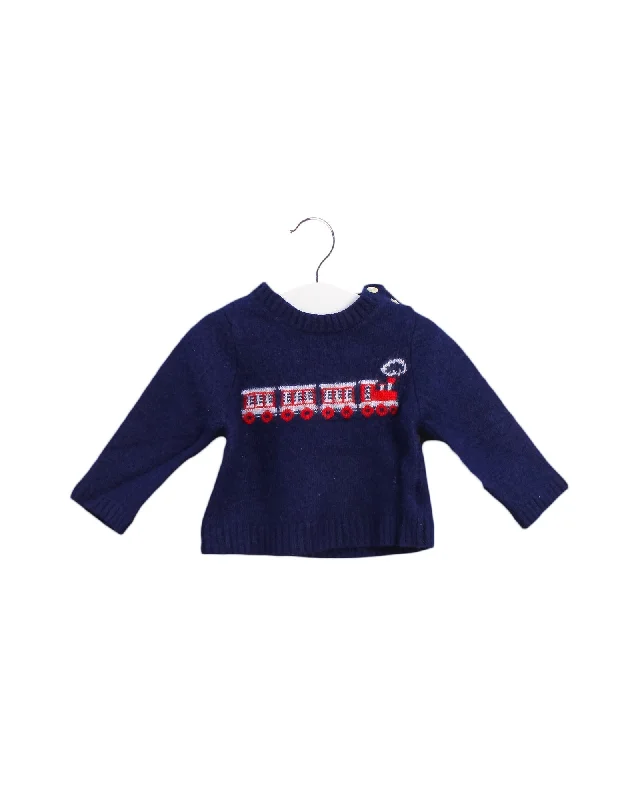 Fashionable Men's Crew-Neck SweatersBeatrice & George Knit Sweater 12-18M