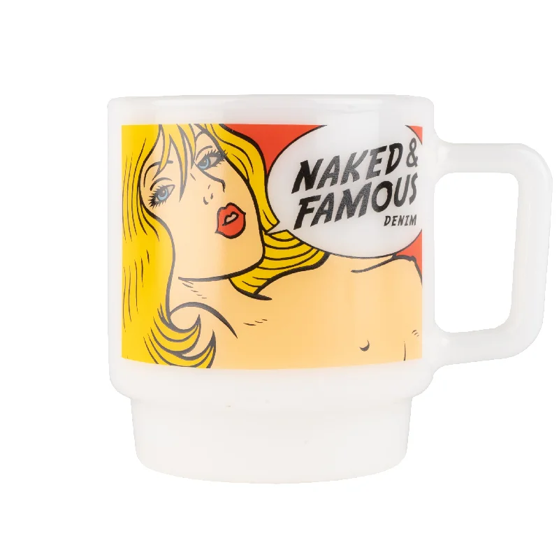 Jeans for Men with a Curvy BodyMilk Glass Stackable Mug - White with Tragic Blond Logo Jeans for Men with a Curvy BodyMilk Glass Stackable Mug - White with Tragic Blond Logo