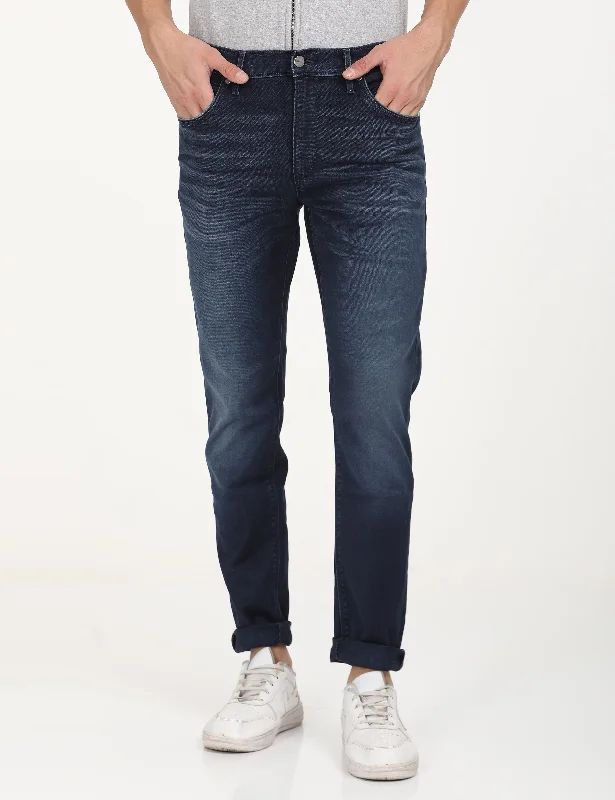 Men's Jeans with EmbroideryMen's 512 Slim Tapered Fit Navy Jeans