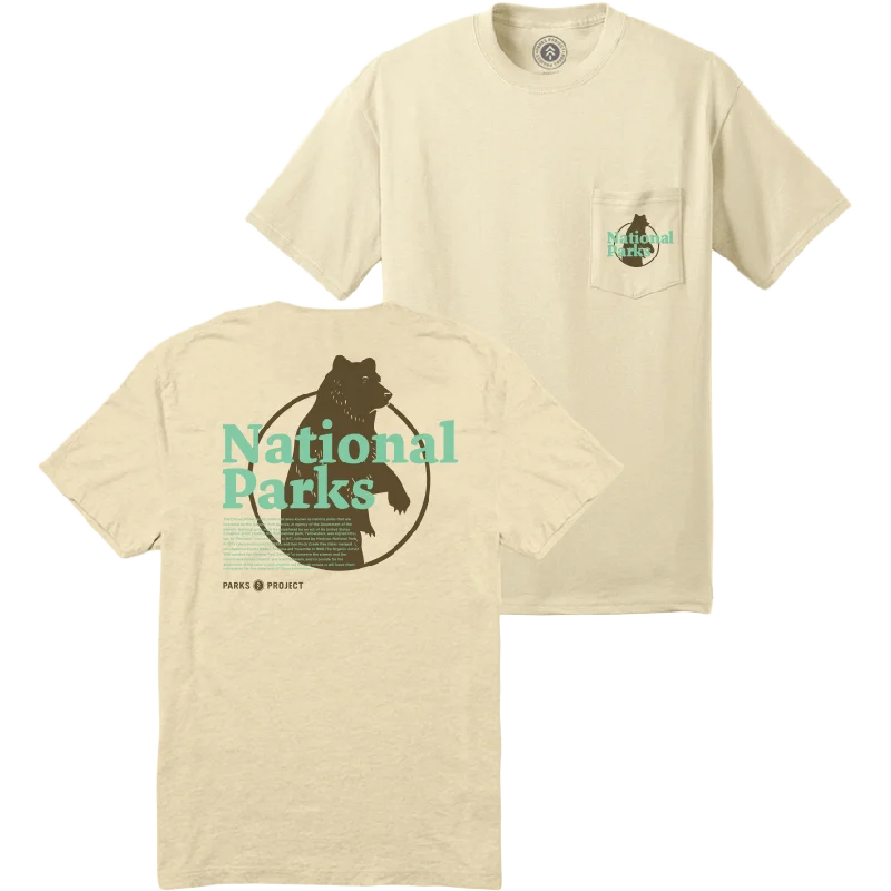 Striped Men's TopsOur National Parks Puff Print Pocket Tee