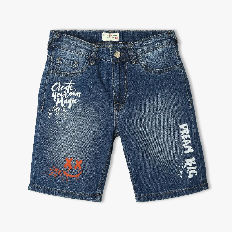 Men's Board Shorts for SurfingRelaxed Fit Printed Mid Rise Shorts