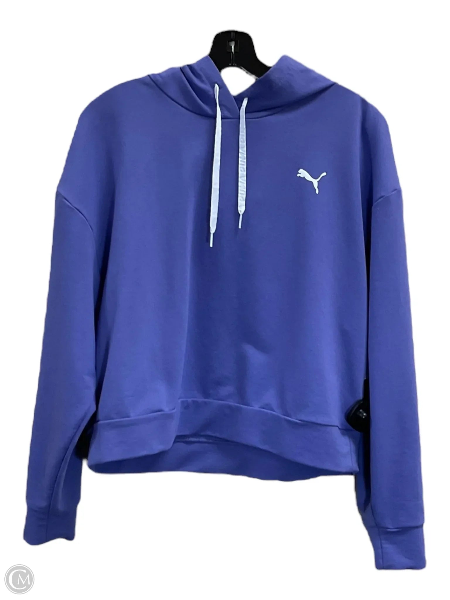 Unique Men's Custom HoodiesSweatshirt Hoodie By Puma In Purple, Size: M