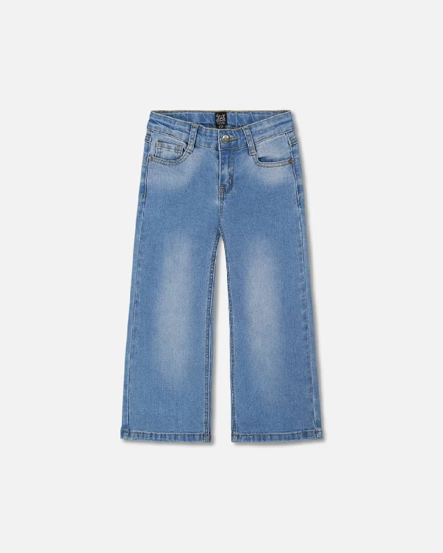 Men's Jeans for a Night OutWide Leg Jeans Denim Blue