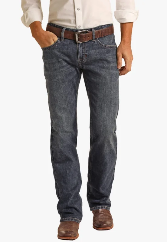 Workwear Men's JeansRock & Roll Mens Pistol Regukar Fit Straight Leg Jean