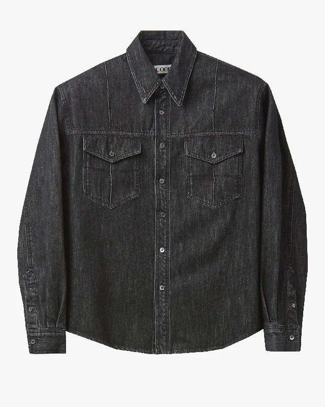 Men's Jeans for a Night OutWashed Denim Shirt