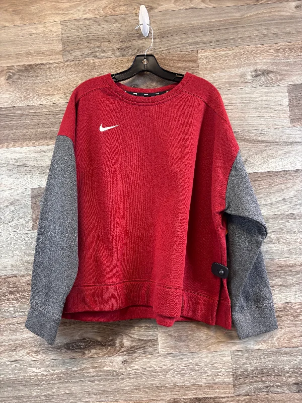 Men's Hoodies for LoungingSweatshirt Crewneck By Nike Apparel In Red, Size: Xxl