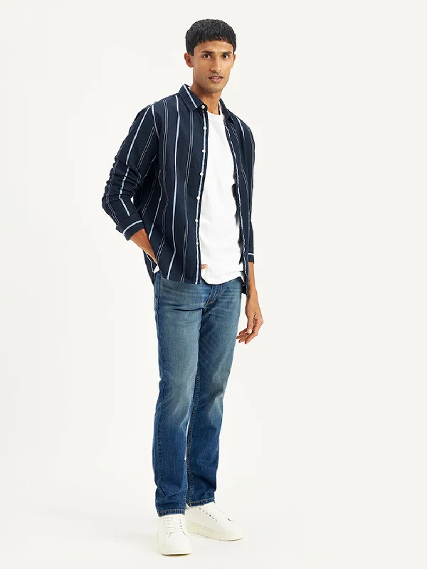 Leather Patch Men's JeansMen's 511 Slim Fit Blue Jeans