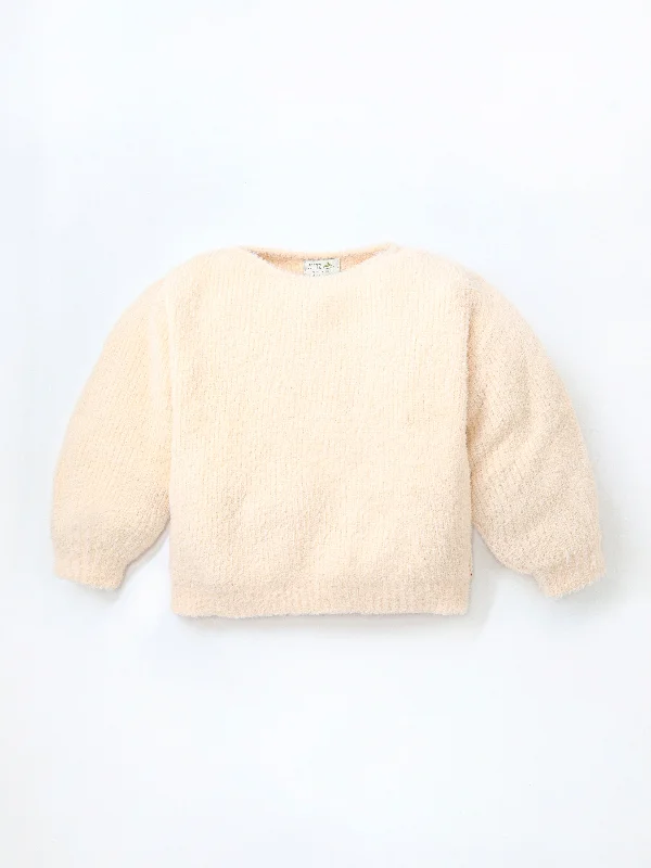 Men's Sweaters with Patch PocketsSmart Casual Pink Viscose Fabric Sweater For Girls