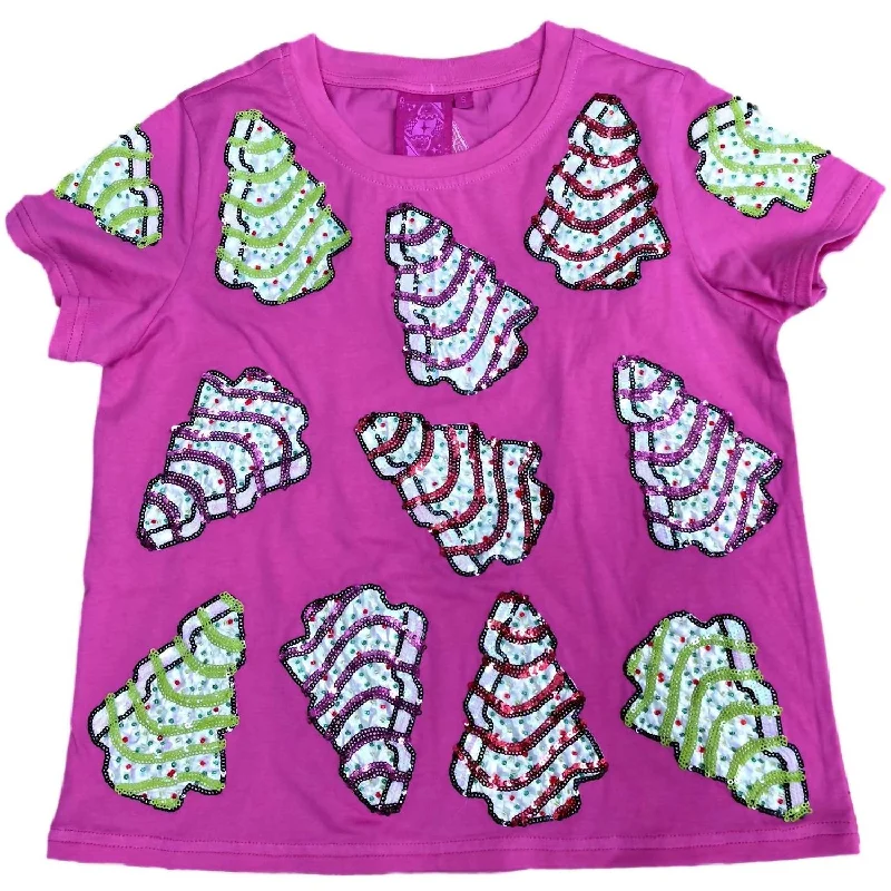 Men's Shirts with Bow TiesKids Little Debbie Trees Tee In Pink