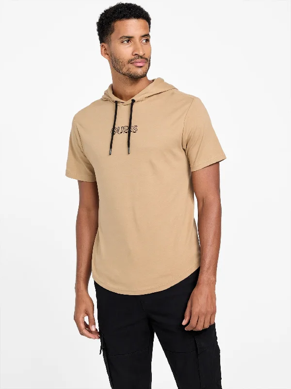 Men's Shirts with Belt LoopsEsai Logo Hooded Tee