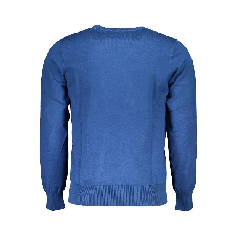 Men's Sweaters with Mock-Neck DesignsU.S. Grand Polo Blue Nylon Men's Sweater