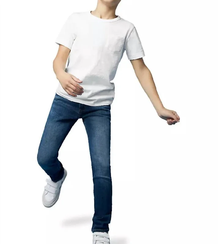 Yoked Back Men's JeansBoys Zane Skinny Jeans In Space Cadet
