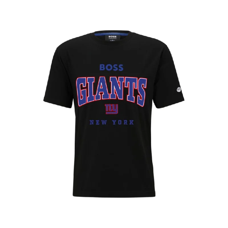 Men's Shirts for BoatingBOSS x NFL stretch-cotton T-shirt with collaborative branding Men's Shirts for BoatingBOSS x NFL stretch-cotton T-shirt with collaborative branding