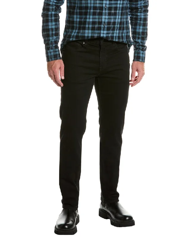 Fashion-Forward Men's Jeans7 For All Mankind Squiggle Jeans Black Slim Ankle Jean