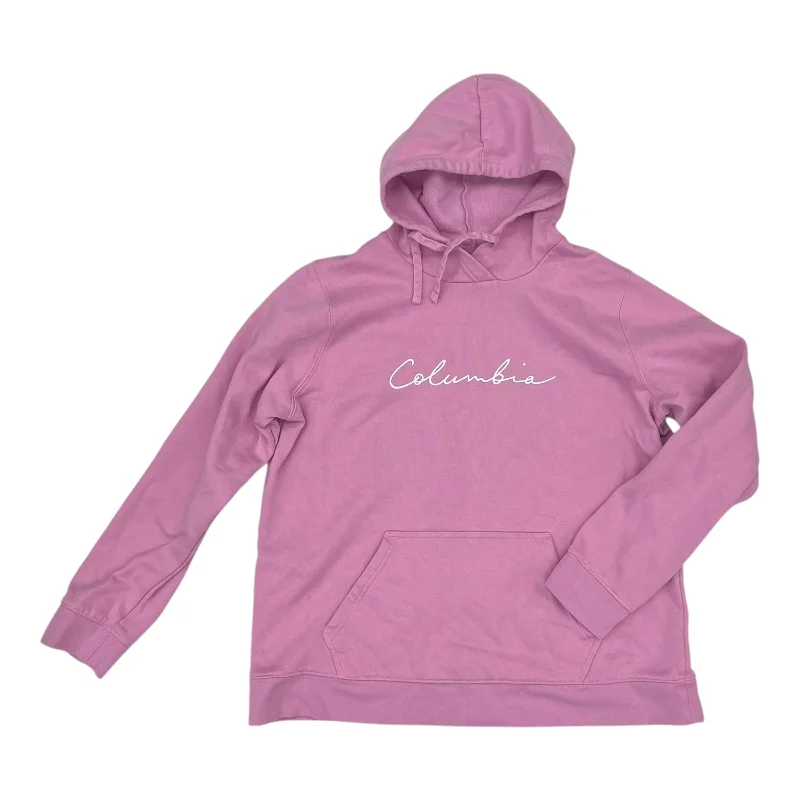 Men's Hoodies for SpringAthletic Sweatshirt Hoodie By Columbia In Pink, Size:Xl
