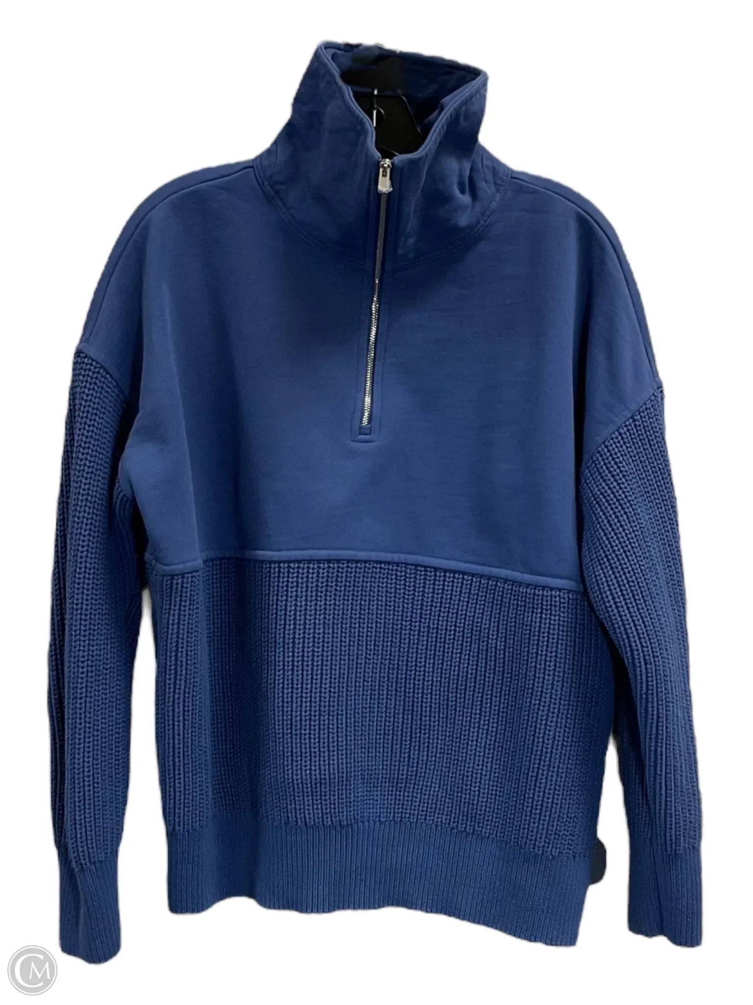 Practical Men's Water-Resistant HoodiesSweatshirt Collar By Clothes Mentor In Blue, Size: L Practical Men's Water-Resistant HoodiesSweatshirt Collar By Clothes Mentor In Blue, Size: L