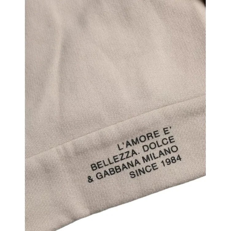 Men's Sweaters with Tailored FitsDolce & Gabbana Beige Cotton Crew Neck Sweatshirt Men's Sweater (Pre-Owned) Men's Sweaters with Tailored FitsDolce & Gabbana Beige Cotton Crew Neck Sweatshirt Men's Sweater (Pre-Owned)