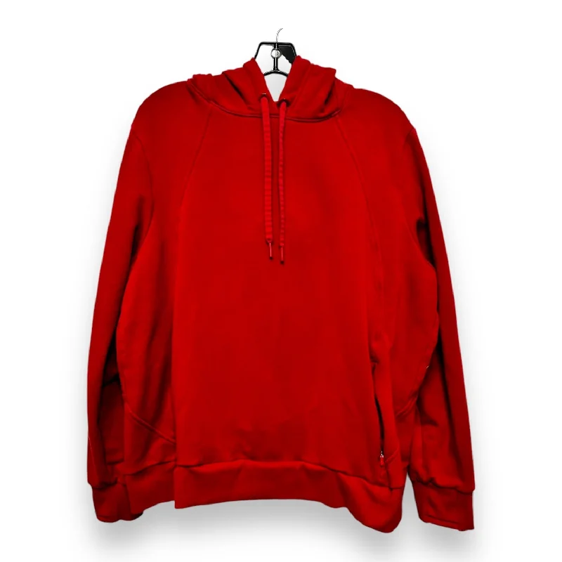 Men's Hoodies with Contrast StitchingSweatshirt Hoodie By Athleta In Red, Size: 1x