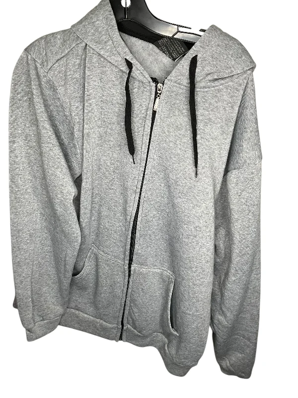 Men's Hoodies for YogaAthletic Sweatshirt Hoodie By Clothes Mentor In Grey, Size: 1x Men's Hoodies for YogaAthletic Sweatshirt Hoodie By Clothes Mentor In Grey, Size: 1x
