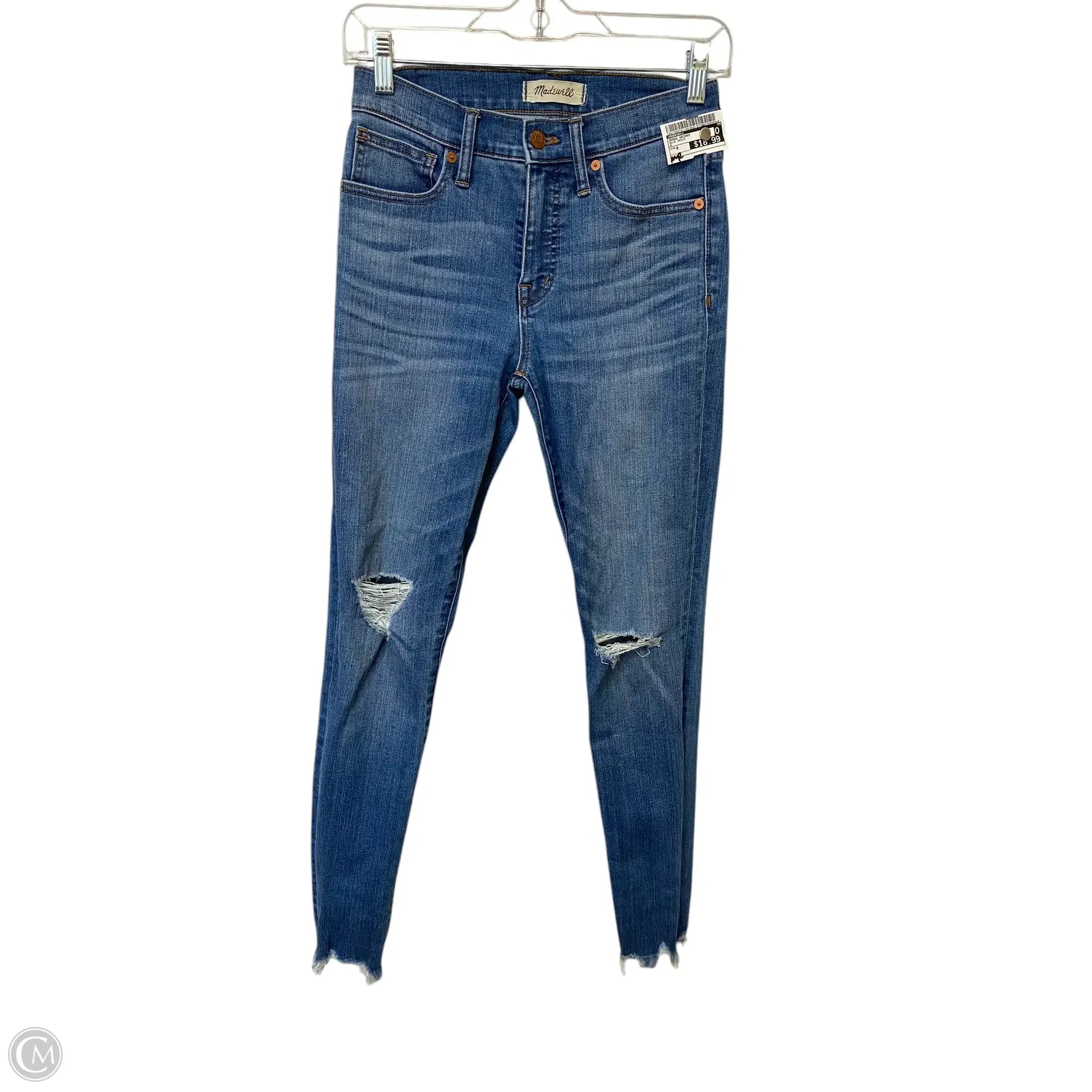 Jeans for Men with a Curvy BodyJeans Skinny By Madewell In Blue Denim, Size: 0