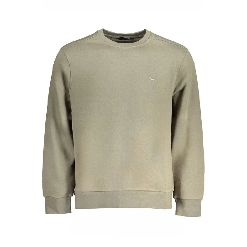 Men's Sweaters with PocketsHarmont & Blaine Green Cotton Men's Sweater