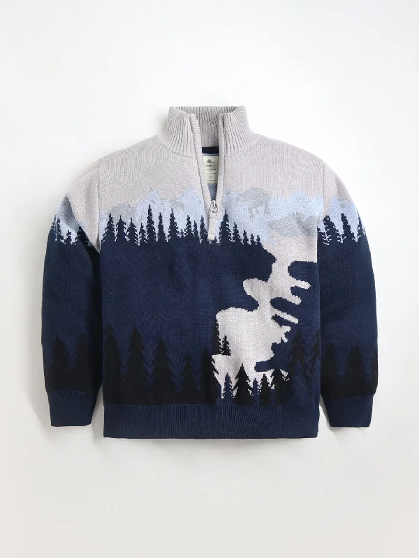 Men's Sweaters for Dressy EventsWarm Blur Valley Sweater