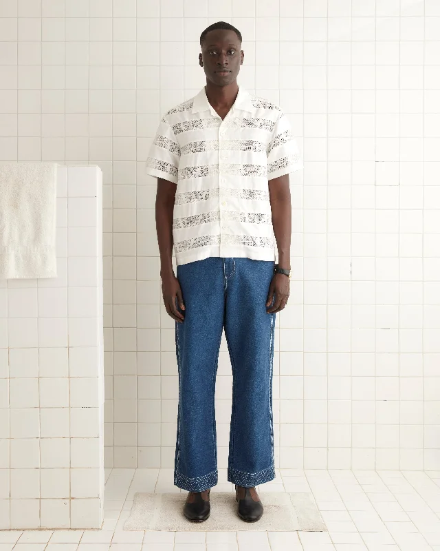 Men's Limited Edition Shirts for ExclusivityTennis Lace Short Sleeve Shirt