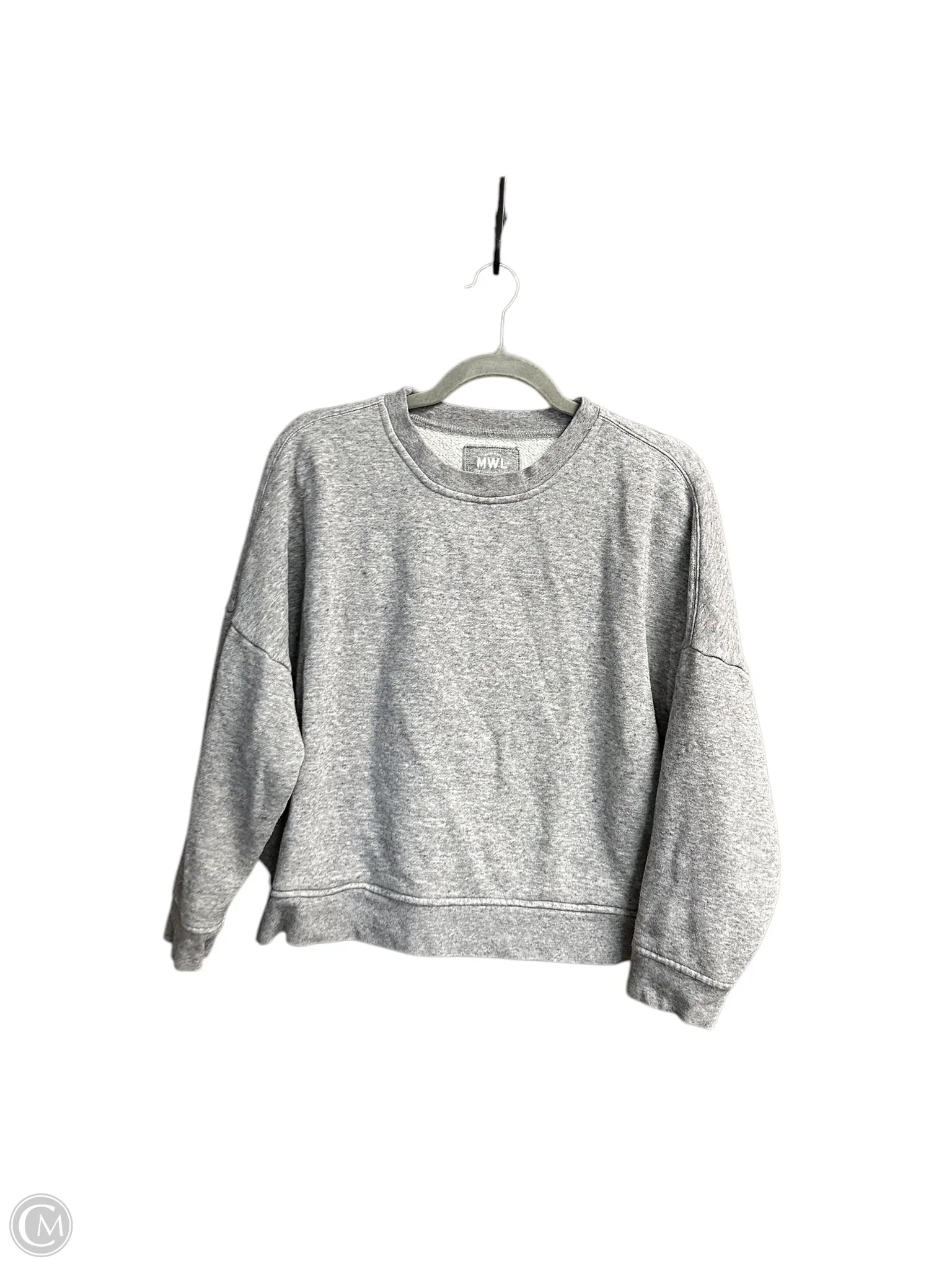 Men's Hoodies with Adjustable SleevesSweatshirt Crewneck By Madewell In Grey, Size: M Men's Hoodies with Adjustable SleevesSweatshirt Crewneck By Madewell In Grey, Size: M
