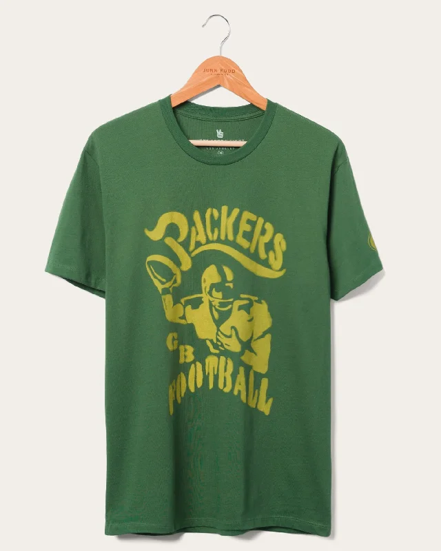 Men's Shirts with Patchwork SleevesPackers NFL Franchise Fan Tee
