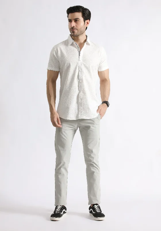 Men's Custom-Fit Shirts for a Personalized LookWhite Cubic Shirt