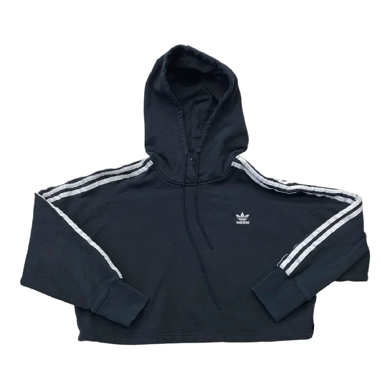 Men's Hoodies with Secret CompartmentsAthletic Sweatshirt Hoodie By Adidas In Black & White, Size:S Men's Hoodies with Secret CompartmentsAthletic Sweatshirt Hoodie By Adidas In Black & White, Size:S
