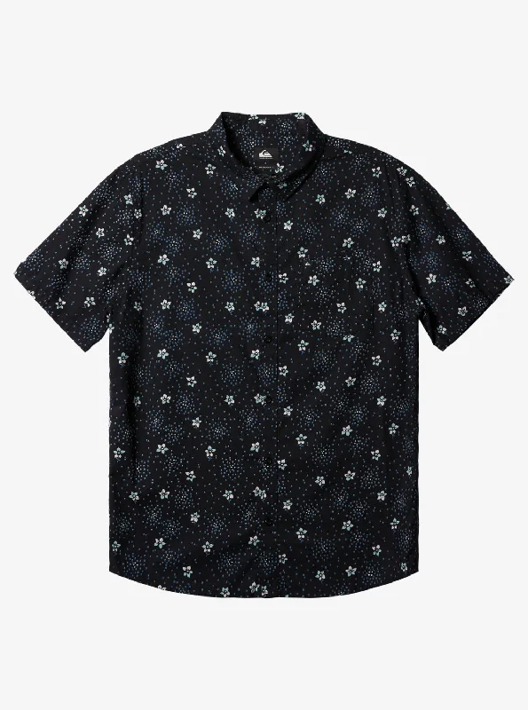Men's Slim-Fit Shirts for a Flattering ShapeSummer Petals Short Sleeve Shirt - Black Men's Slim-Fit Shirts for a Flattering ShapeSummer Petals Short Sleeve Shirt - Black