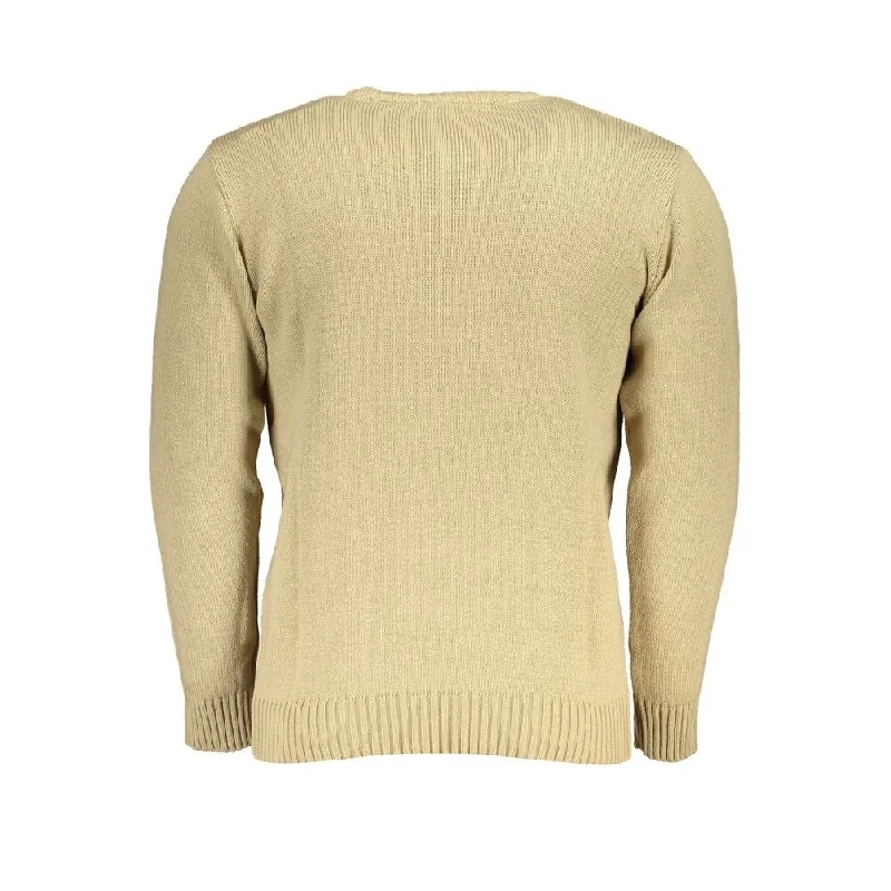 Men's Sweaters with Drawstring WaistbandsU.S. Grand Polo Beige Fabric Men's Sweater Men's Sweaters with Drawstring WaistbandsU.S. Grand Polo Beige Fabric Men's Sweater